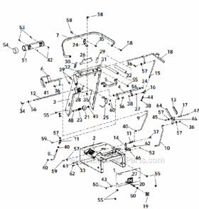 Part Location Diagram of 38524 Little Wonder Knob-4 Prong 3/8-16